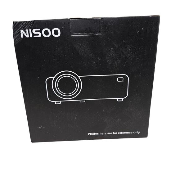 NEW Nisoo Projector WiFi Bluetooth Outdoor Movie 1080P Smartphone WiFi/USB - Picture 1 of 3